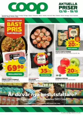 Coop reklamblad (giltig till och med 19-10)