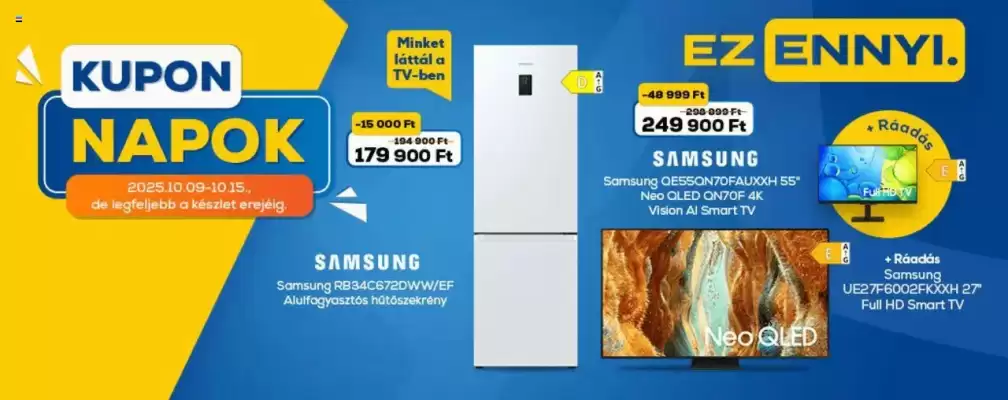Euronics akciós újság (érvényes eddig: 15-10)