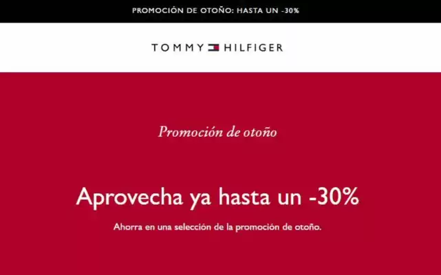 Catálogo Tommy Hilfiger (válido hasta 31-10)