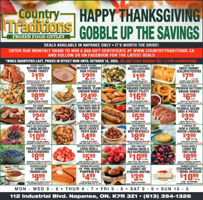 Country Traditions flyer (valid until 15-10)
