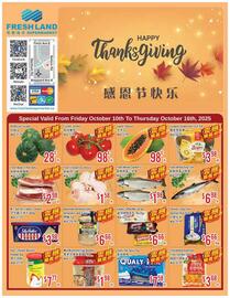 FreshLand Supermarket flyer week 41 Page 1