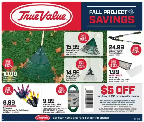 True Value weekly ad (valid until 21-10)