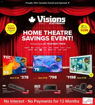 Visions Electronics flyer (valid until 17-10)