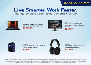 Canada Computers flyer week 41 Page 1