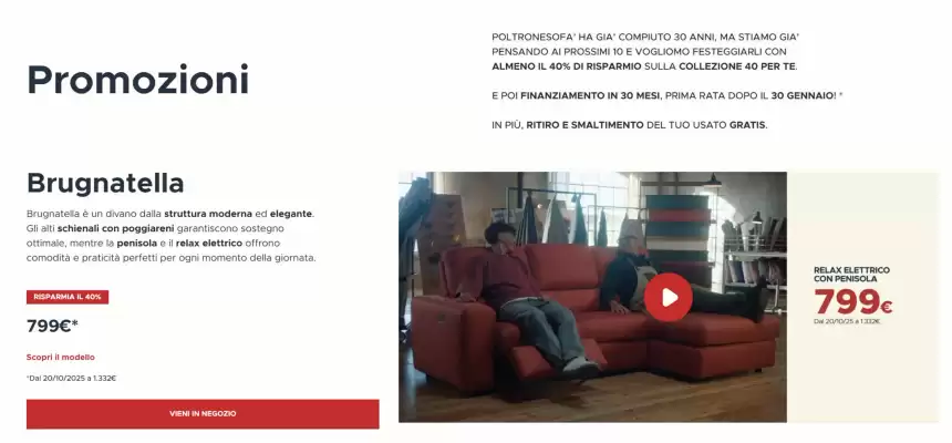 Volantino Poltrone e Sofà (valido fino al 20-10)