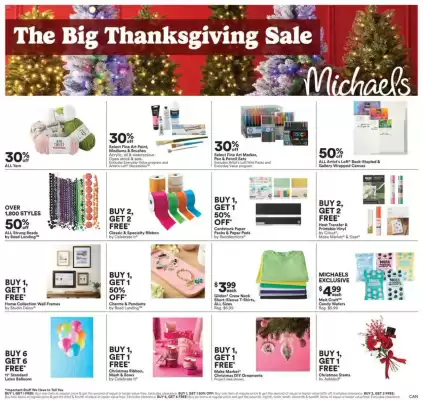 Michaels flyer (valid until 20-10)