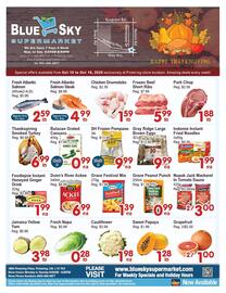 Blue Sky Supermarket flyer week 41 Page 1