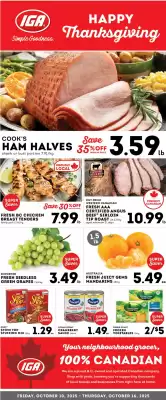 Market Place IGA flyer (valid until 16-10)
