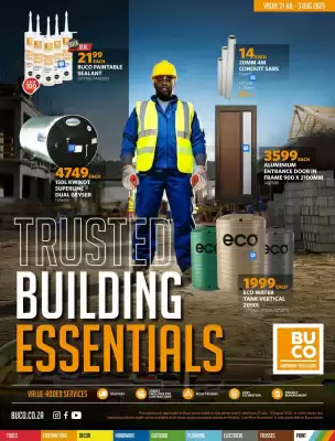 BUCO catalogue (valid until 31-10)