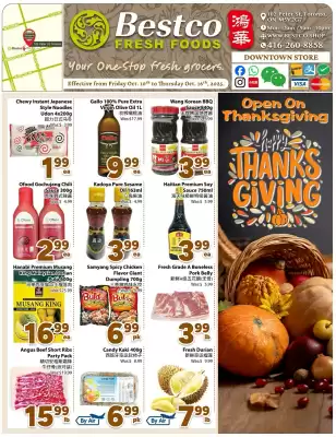 Bestco Food Mart flyer (valid until 16-10)