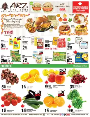 Arz Fine Foods flyer (valid until 16-10)