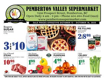 Pemberton Valley Supermarket flyer week 41 Page 1