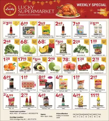 Lucky Supermarket flyer (valid until 14-10)