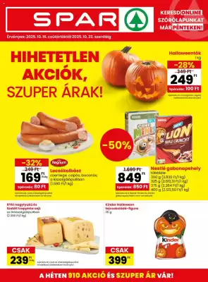 Spar akciós újság (érvényes eddig: 22-10)