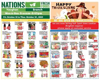 Nations Fresh Foods flyer week 41 Page 1