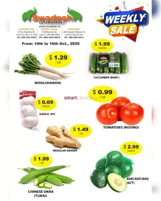 Swadesh Supermarket flyer (valid until 16-10)