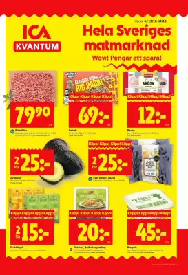 ICA Kvantum reklamblad (giltig till och med 19-10)