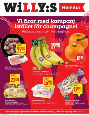 Willys Hemma reklamblad (giltig till och med 19-10)