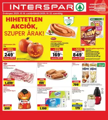 Interspar akciós újság (érvényes eddig: 22-10)