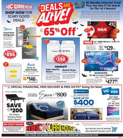 ABC Warehouse weekly ad week 42 Page 1