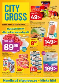 City Gross reklamblad vecka 42 Sida 1
