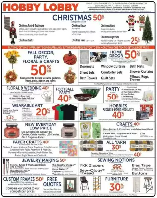 Hobby Lobby weekly ad (valid until 18-10)