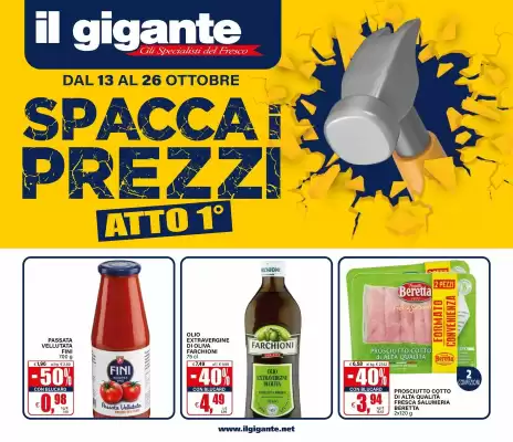 Volantino Il Gigante (valido fino al 26-10)