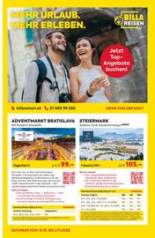 Billa Reisen Flugblatt Seite 1