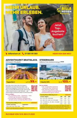 Billa Reisen Flugblatt