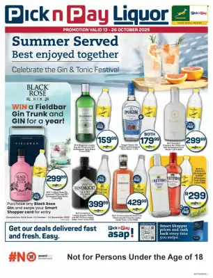 Pick n Pay Liquor catalogue (valid until 26-10)