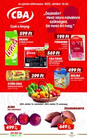 CBA akciós újság Oldal 1
