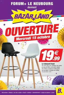 Catalogue Bazarland (valable jusqu'au 25-10)