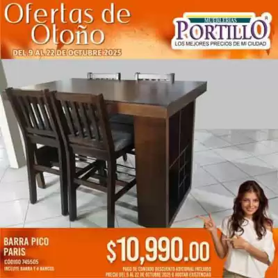 Catálogo Mueblerías Portillo (válido hasta 22-10)