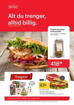 Storcash kundeavis (gyldig til 27-10)