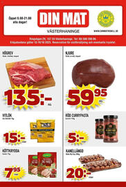 Din Mat reklamblad vecka 42 Sida 1