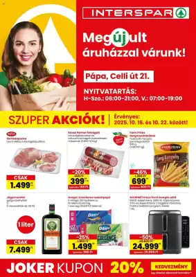 Interspar akciós újság (érvényes eddig: 22-10)