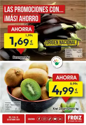 Folleto FROIZ (válido hasta el 19-10)