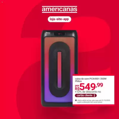 Encarte Lojas Americanas (válido até 31-10)