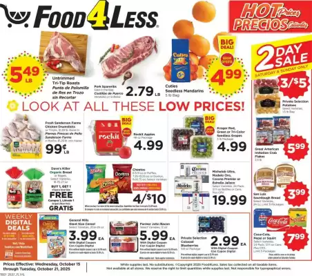 Food 4 Less weekly ad (valid until 21-10)