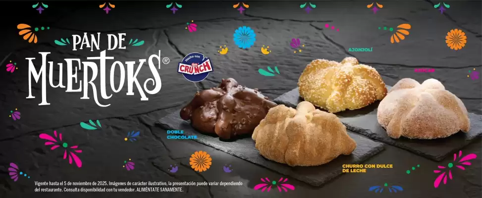 Catálogo Toks Restaurante (válido hasta 5-11)
