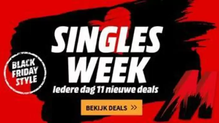 MediaMarkt Singles Day (geldig t/m 11-11)