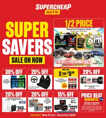 SuperCheap Auto catalogue (valid until 2-11)