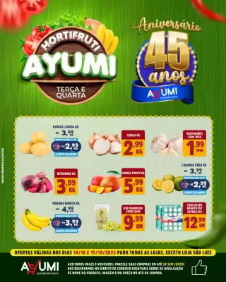 Folheto Ayumi Supermercados (válido até 15-10)