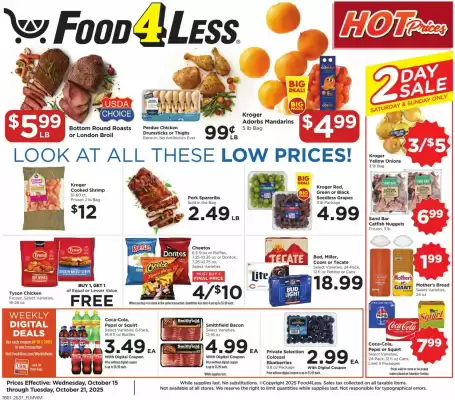 Food 4 Less weekly ad (valid until 21-10)