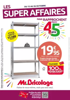 Catalogue Mr Bricolage (valable jusqu'au 26-10)