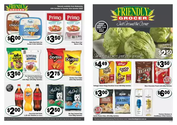 Friendly Grocer catalogue (valid until 21-10)