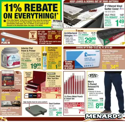 Menards weekly ad