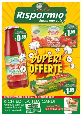 Volantino Risparmio Supermercati (valido fino al 27-10)