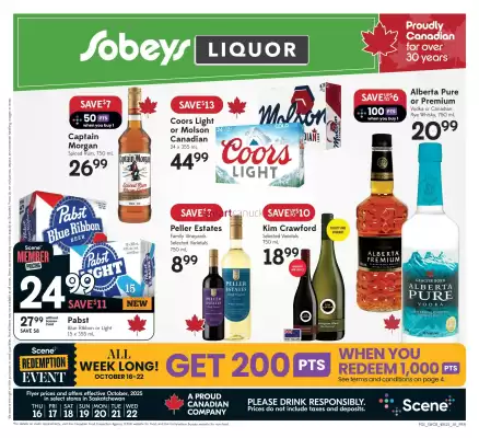 Sobeys Liquor flyer (valid until 22-10)