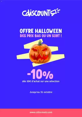 Catalogue Cdiscount (valable jusqu'au 31-10)